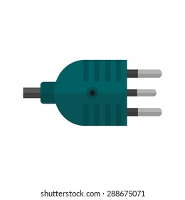 Plug, wire, three pin socket icon vector image. Can also be used for energy and technology. Suitable for web apps, mobile apps and print media.