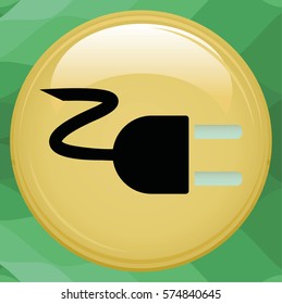 Plug-in, electrical plug  icon 