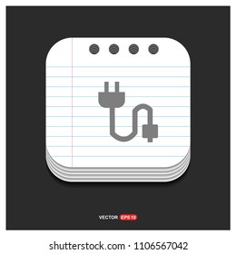 Plug-in Icon - free vector icon