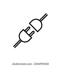 Plugin icon linear logo isolated