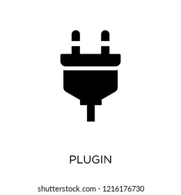 Plugin icon. Plugin symbol design from User interface collection. Simple element vector illustration on white background.