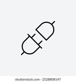 Plugin icon in tree different line stroke sizes.