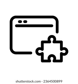 Plugin Icon Vector Symbol Design Illustration