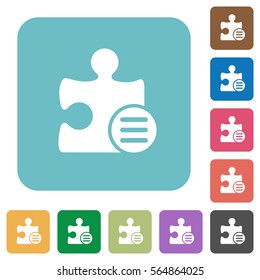 Plugin options white flat icons on color rounded square backgrounds