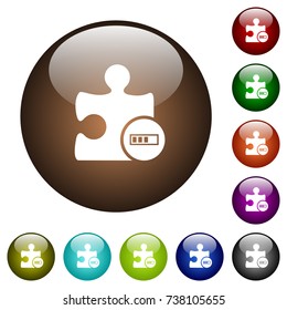 Plugin processing white icons on round color glass buttons