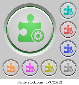 Plugin settings color icons on sunk push buttons