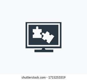 Icono de plugins aislado en fondo limpio. Icono de dibujo concepto Plugins en estilo moderno. Ilustración vectorial para el diseño de la interfaz de usuario de la aplicación del logotipo móvil web.