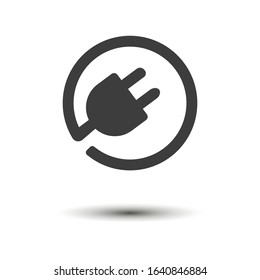 Plugins icon isolated on white background. Vector illustration. Eps 10.