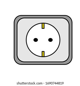 Vector de diseño de las cañerías (elctric, plugs, art.