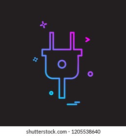 Plugs icon design vector