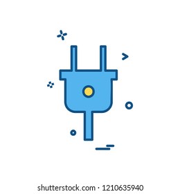 Plugs icon design vector