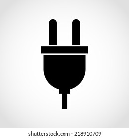 Plugs Icon Isolated on White Background