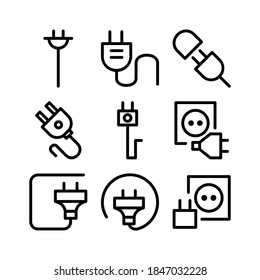plugs icon or logo isolated sign symbol vector illustration - Collection of high quality black style vector icons

