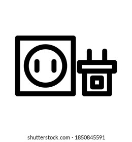 plugs icon or logo isolated sign symbol vector illustration - high quality black style vector icons
