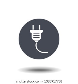 Plugs icon Modern simple icon style for graphic and web design, logo. EPS10