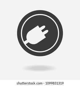 plugs icon in trendy flat style isolated on background. plugs icon page symbol for your web site design plugs icon logo, app, UI. plugs icon Vector illustration, EPS10.