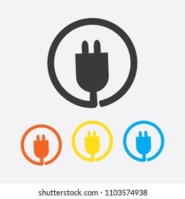 plugs icon in trendy flat style isolated on background. plugs icon page symbol for your web site design plugs icon logo, app, UI. plugs icon Vector illustration, EPS10.