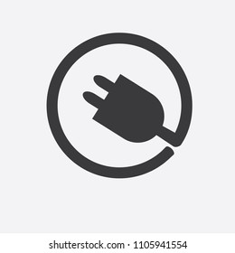 plugs icon in trendy flat style isolated on background. plugs icon page symbol for your web site design plugs icon logo, app, UI. plugs icon Vector illustration, EPS10.