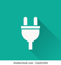 plugs icon,vector illustration , flat design