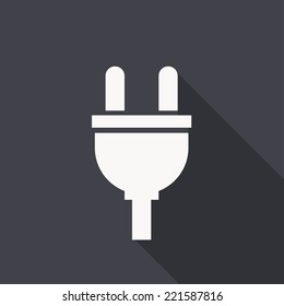 plugs icon,vector illustration , flat design