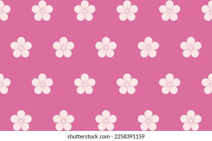Plum blossom pattern Japanese pattern background