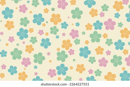 Plum blossom pattern Japanese pattern background