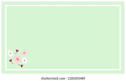 Plum blossom and rectangular frame