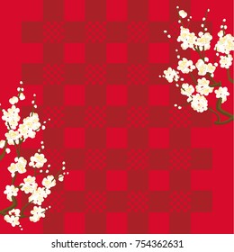 Plum blossom vector illustration