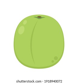 Plum cartoon vector. Plum on white background.