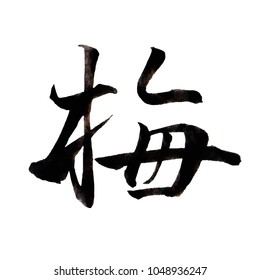 Plum character calligraphy icon