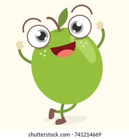 Plum Character Vector Illustration