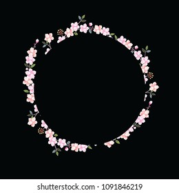 plum circle card