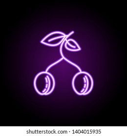 plum dusk icon. Elements of Vegetables in multi color style icons. Simple icon for websites, web design, mobile app, info graphics on white background