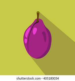 Plum flat icon