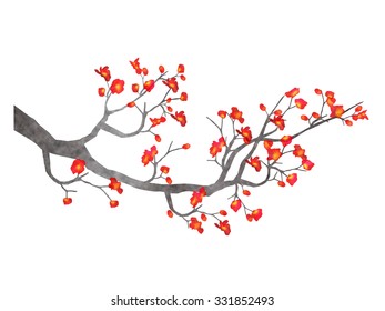 Plum flower icon