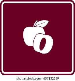plum fruit sign