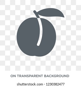Plum icon. Plum design concept from Fruit and vegetables collection. Simple element vector illustration on transparent background.
