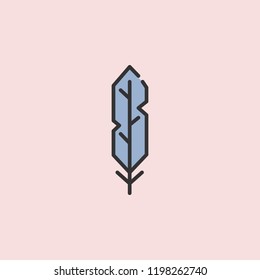 plum icon. Element of color education for mobile concept and web apps illustration. Thin line icon for website design and development, app development