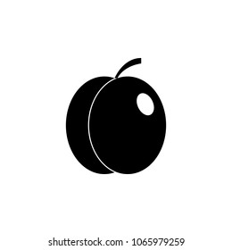 plum icon. Element of simple icon for websites, web design, mobile app, info graphics. Signs and symbols collection icon for design and development on white background