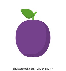 Icono de ciruela ilustrado sobre fondo