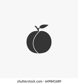 Plum icon illustration isolated vector sign symbol
