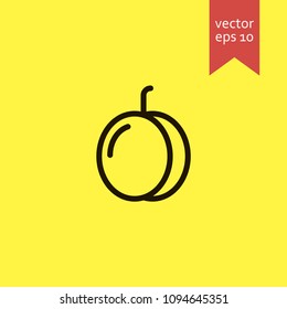 plum. plum icon. sign design. Vector EPS 10.