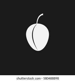 Plum icon Vector.