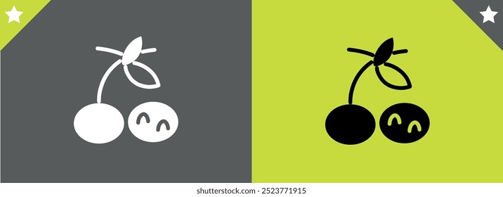 plum icon vector design template in color background
