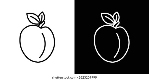 Plum icon vector illustration for web and mobile