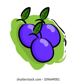 Plum Illustration