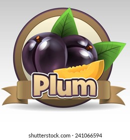 Plum label