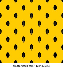 Plum leaf pattern seamless vector repeat geometric yellow for any design