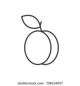 Plum line icon. 