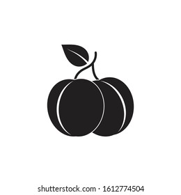 Plum logo vector icon design template